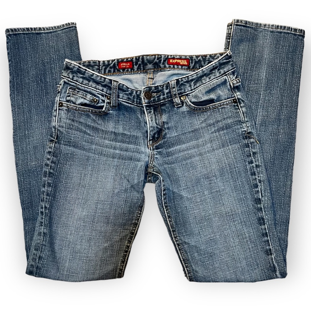Express Mid-Wash Skinny Leg ‘STELLA’ Jeans
